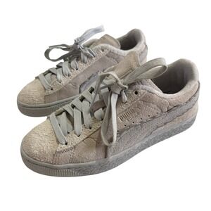 Puma Suede One Piece Buggy Grey Suede Sneakers Sz 4 Anime Collaboration Shoes
